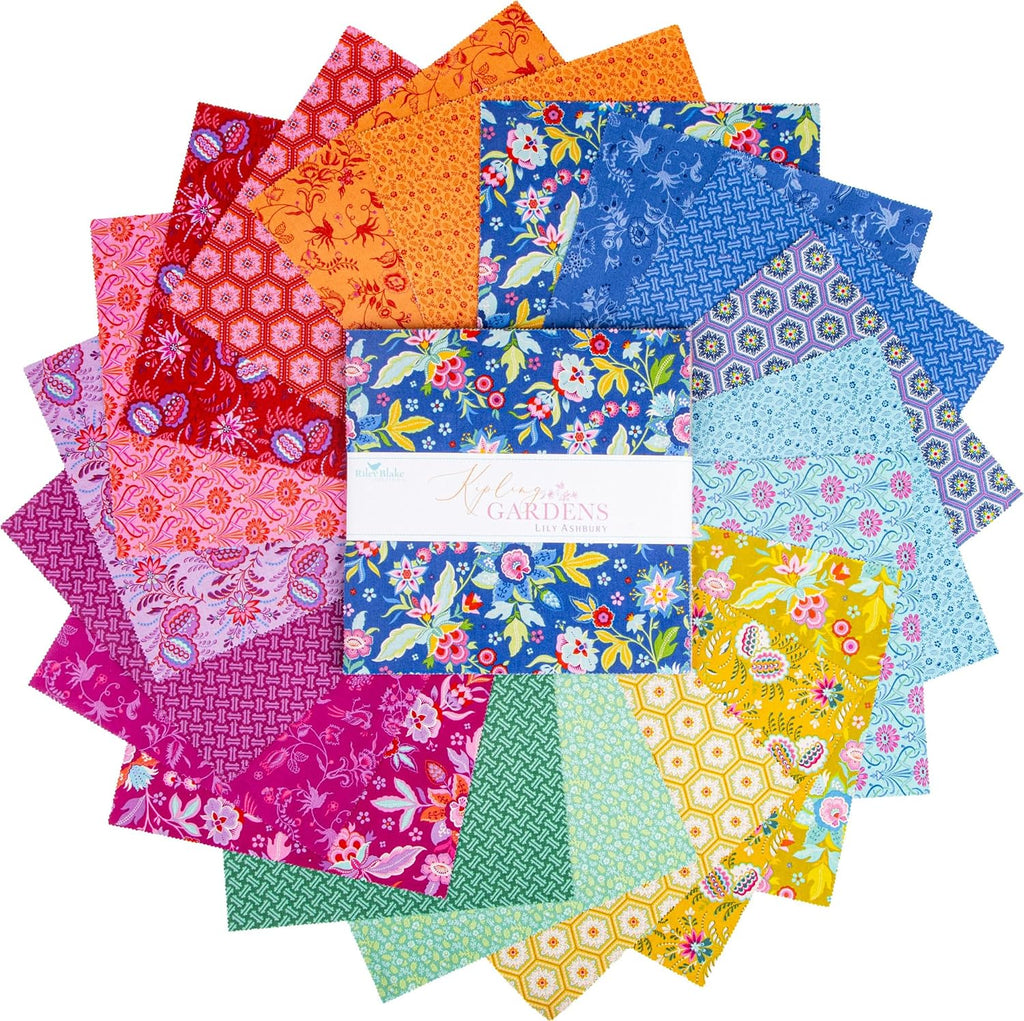 Lily Ashbury Kipling Gardens 10" Stacker 42 10-inch Squares Layer Cake
