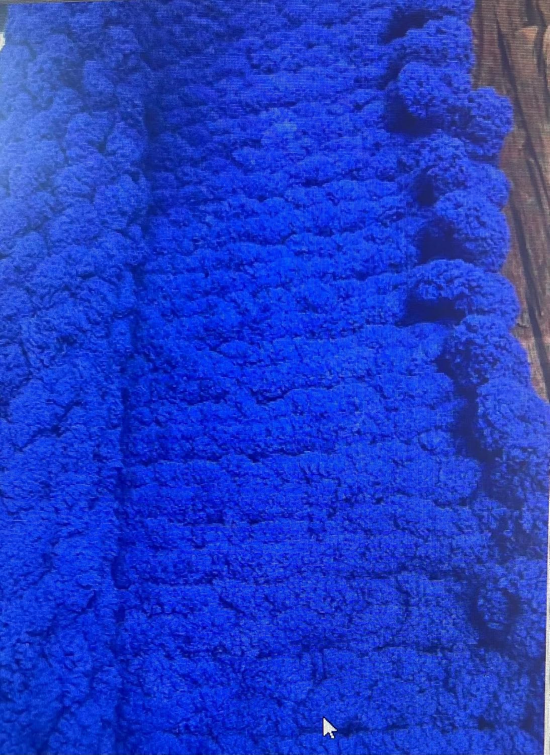 Chunky Chenille Royal Blue Yarn for Crocheting and Handknitting Big