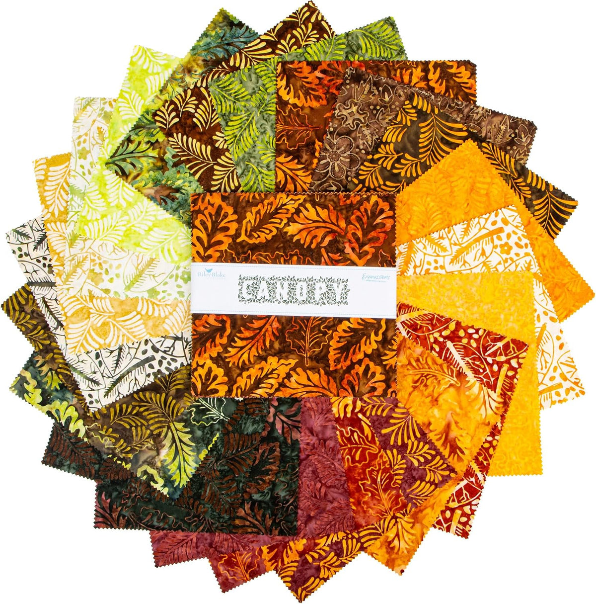 Expressions Batiks Canopy 10" Stacker 42 10-inch Squares Layer Cake