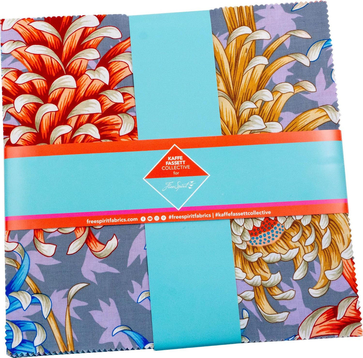 Cool - August 2025 10 Inch Charm Pack (42 Pieces) by Kaffe Fassett