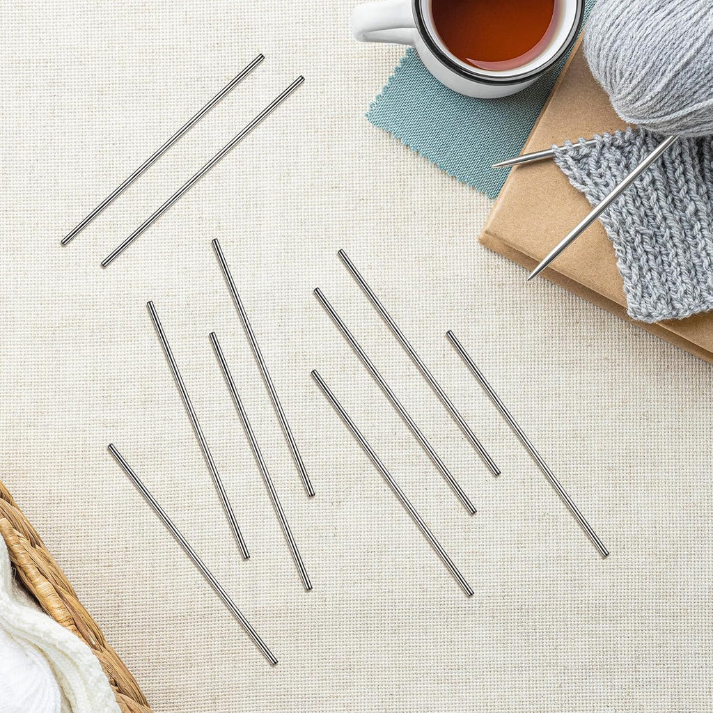 20pcs Crochet Blocking Pins, Round Rod Knitting Tool Accessory Set