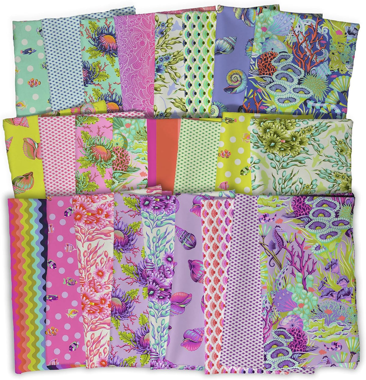 Tula Pink Floral Reef 25 Fat Quarters FreeSpirit Fabrics