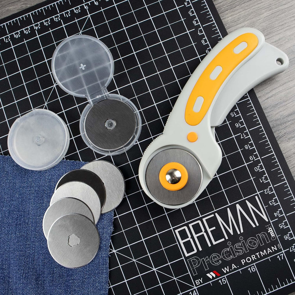 WA Portman 15pc Rotary Cutter Blades 45mm Refill for Fabric Cutting