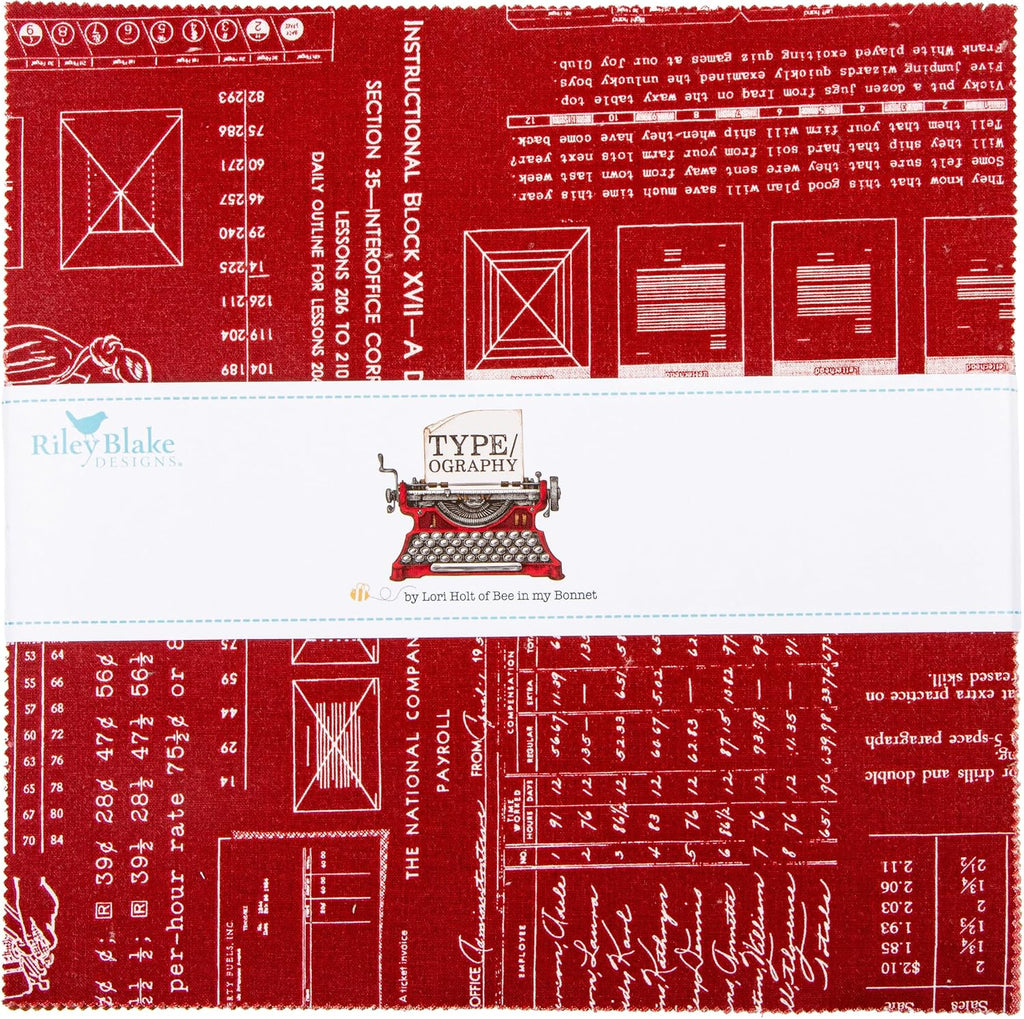 Lori Holt Type/ography A 10" Stacker 42 10-inch Squares Layer Cake