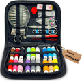 Vellostar Mini Hand Sewing Kit for Adults, Small Travel Case, 18