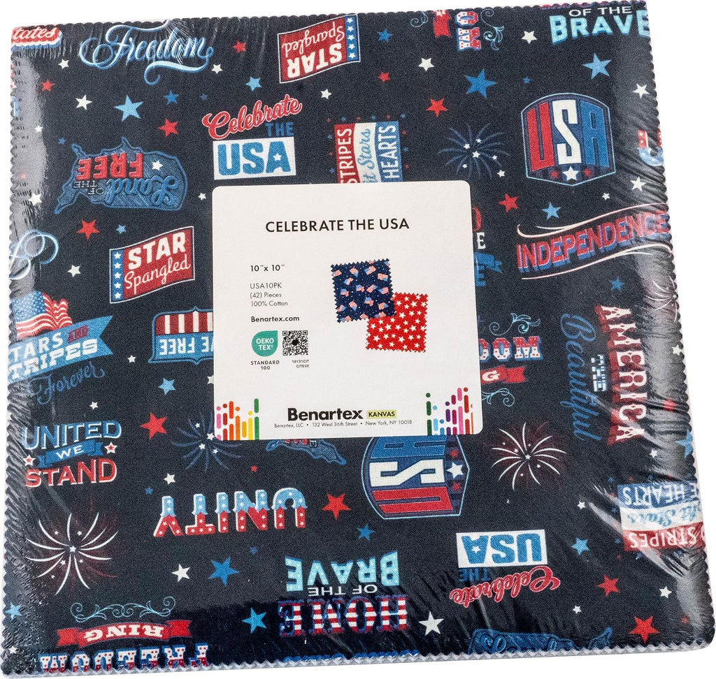 Kanvas Studio Celebrate the USA 10X10 Pack 42 10-inch Squares Layer