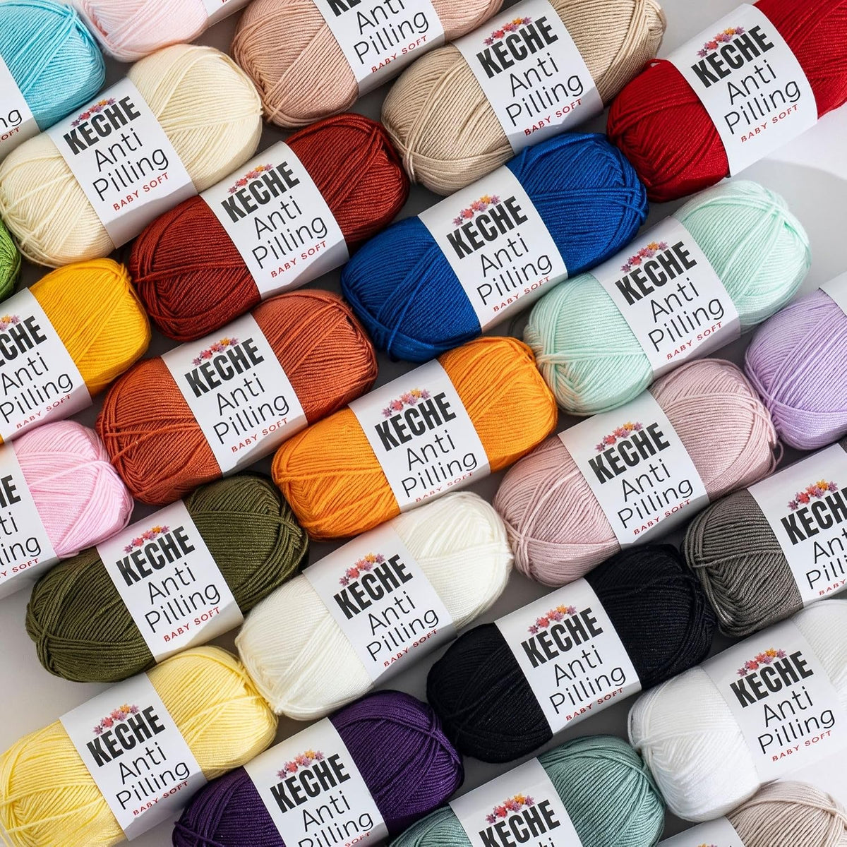 Soft DailyKnit DK Yarn, 100% Anti-Pilling Acrylic for Knitting