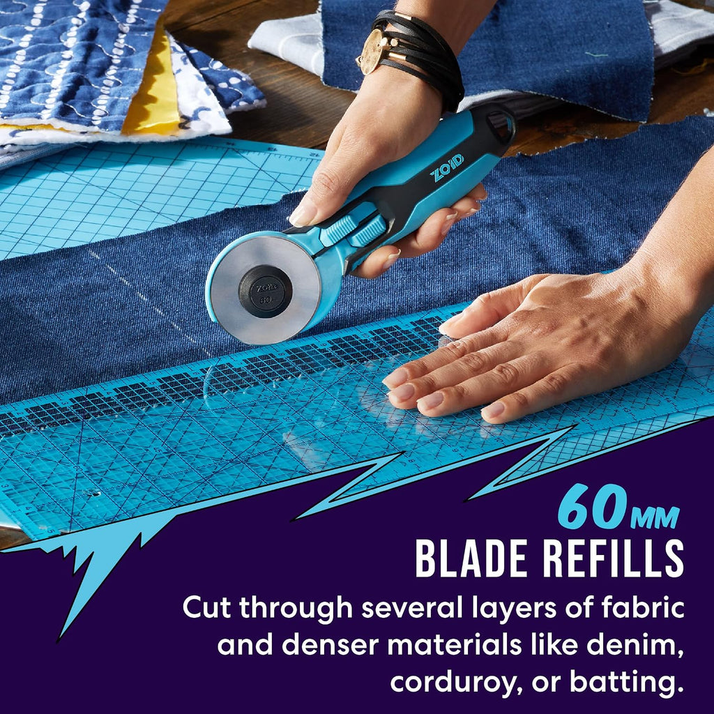 Zoid 60mm 5-Pk Rotary Refill, Cutting Wheel Blade Refills, Rotary