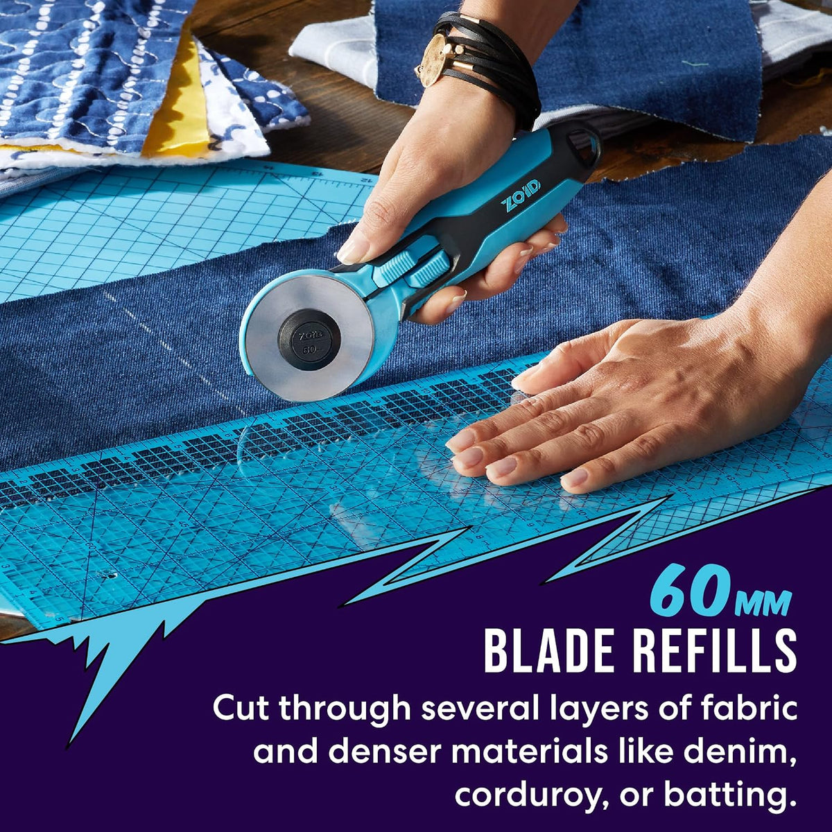 Zoid 60mm 5-Pk Rotary Refill, Cutting Wheel Blade Refills, Rotary