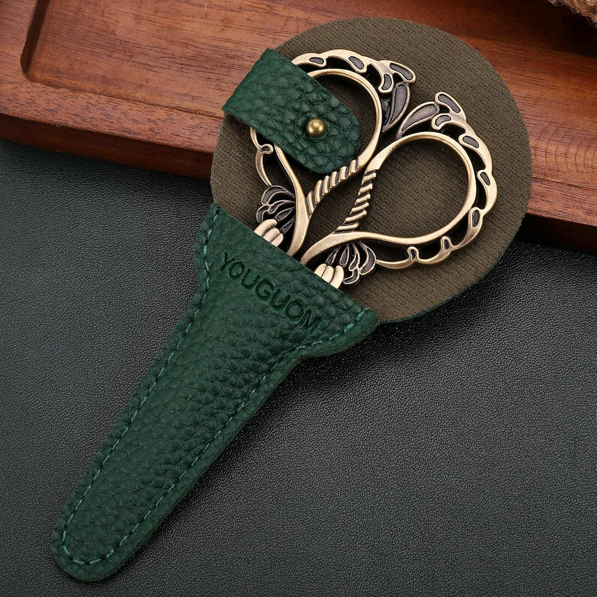 YOUGUOM 2 Pack Embroidery Scissors Cases, Craft Scissor Cover