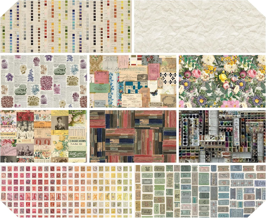Eclectic Elements Palette: Multi Fat Quarter Bundle (10 Pieces) by Tim