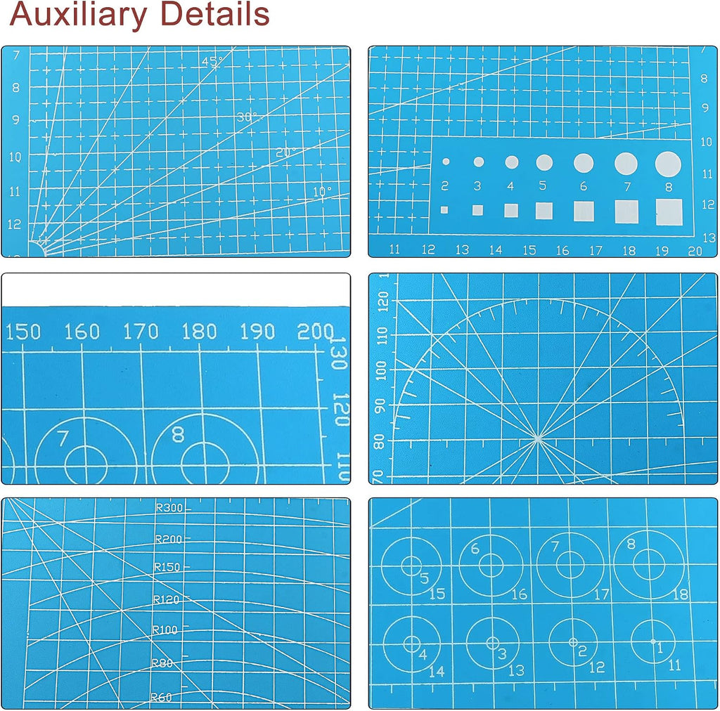 MECCANIXITY Cutting Mats 8" x 6" Rotary Fabric Mat Self Recover Sewing
