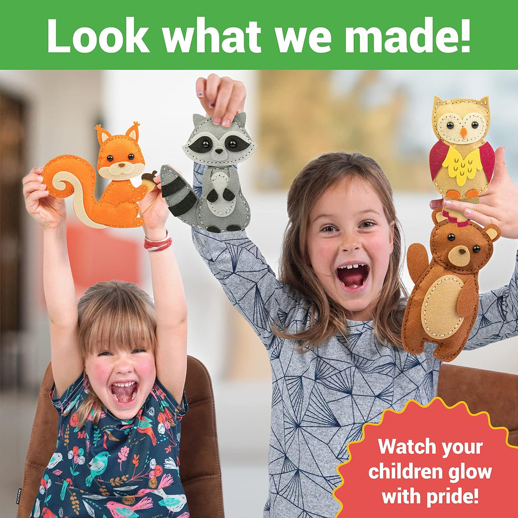Craftorama Sewing Kit for Kids, Fun and Educational Animal Craft Set
