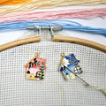 MAGNEECH 2 Pieces Beautiful Greenhouse Needle Minder for Cross
