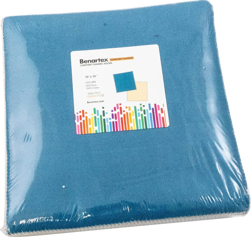 Comfort Flannel Solids 10X10 Pack 42 10-inch Squares Layer Cake