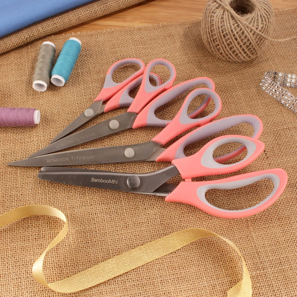 JubileeYarn Titanium Softgrip Scissors Set - Pinking, Sewing, Arts