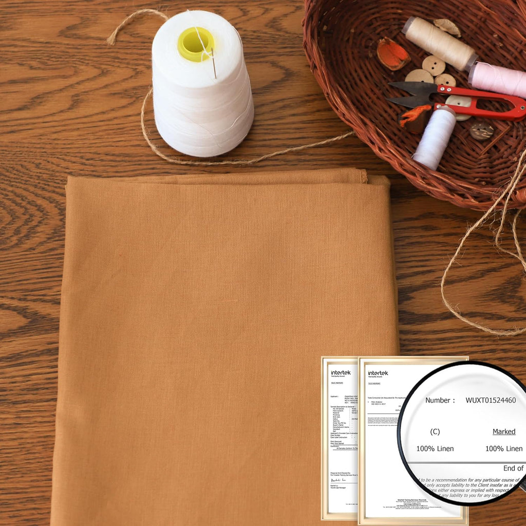 Simple&Opulence 100% Nature Pure Linen Fabric 78 Inch by The Yard