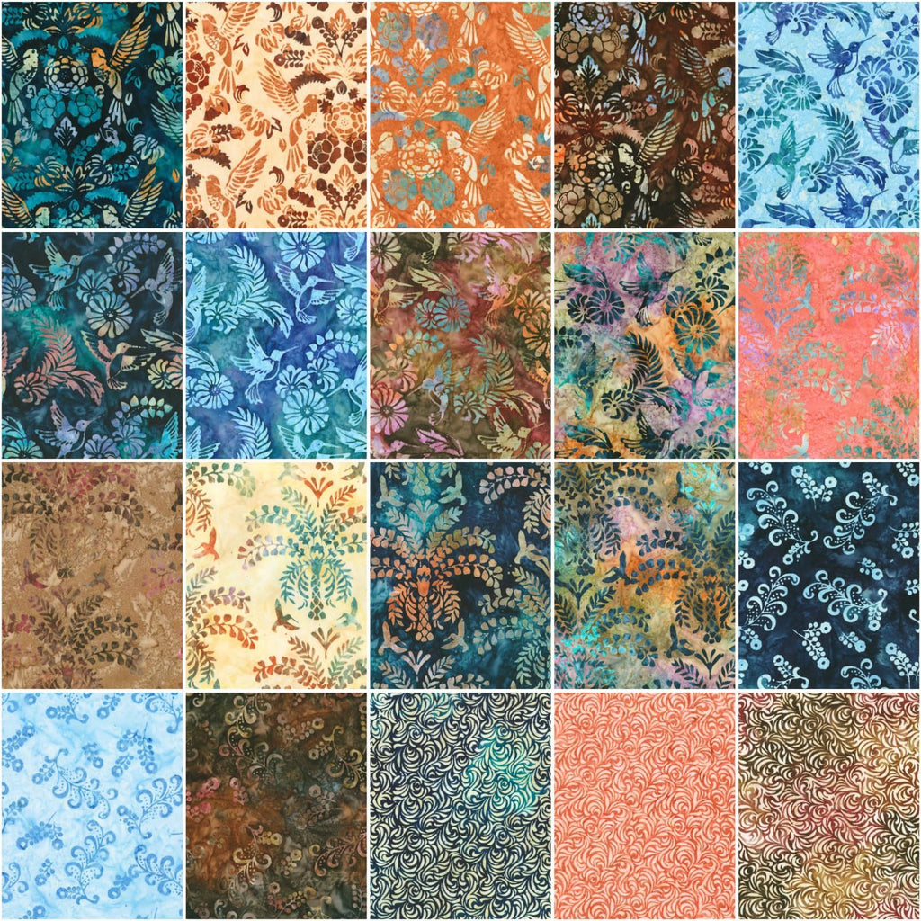 Artisan Batiks Charming Hummingbirds 42 10-inch Squares Layer Cake
