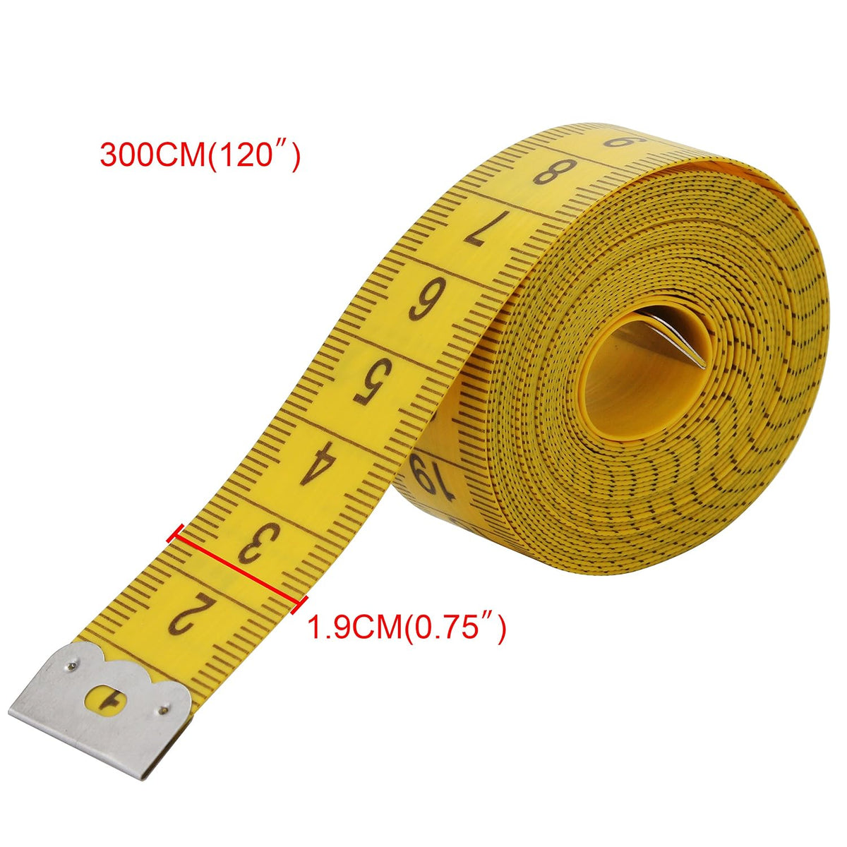 Wisdompro 120" Soft Tape Measure for Sewing, Cloth, Body Measuring