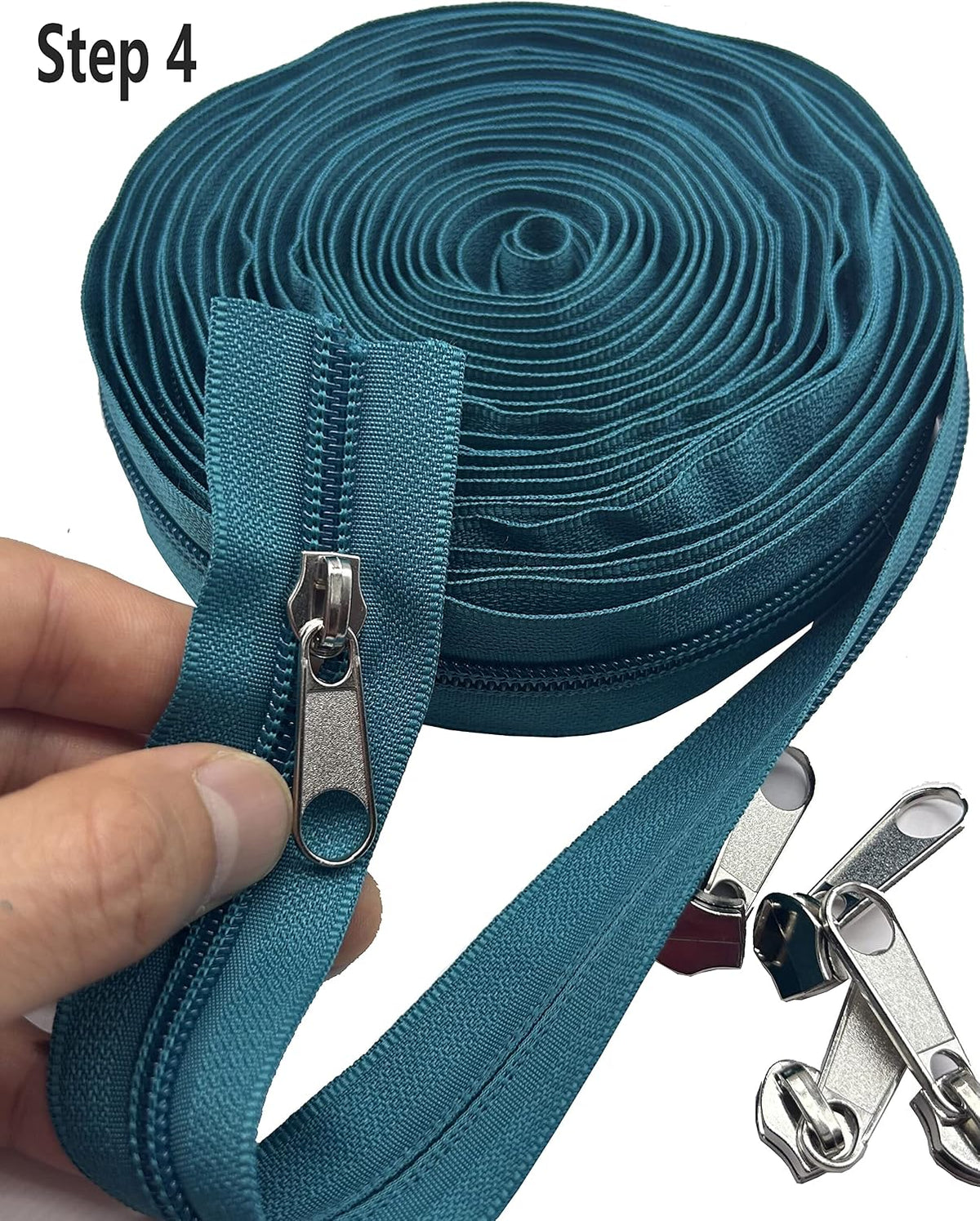 Goyunwell #5 Nylon Zippers for Sewing Tailor 10 Yards & 25pcs Zipper
