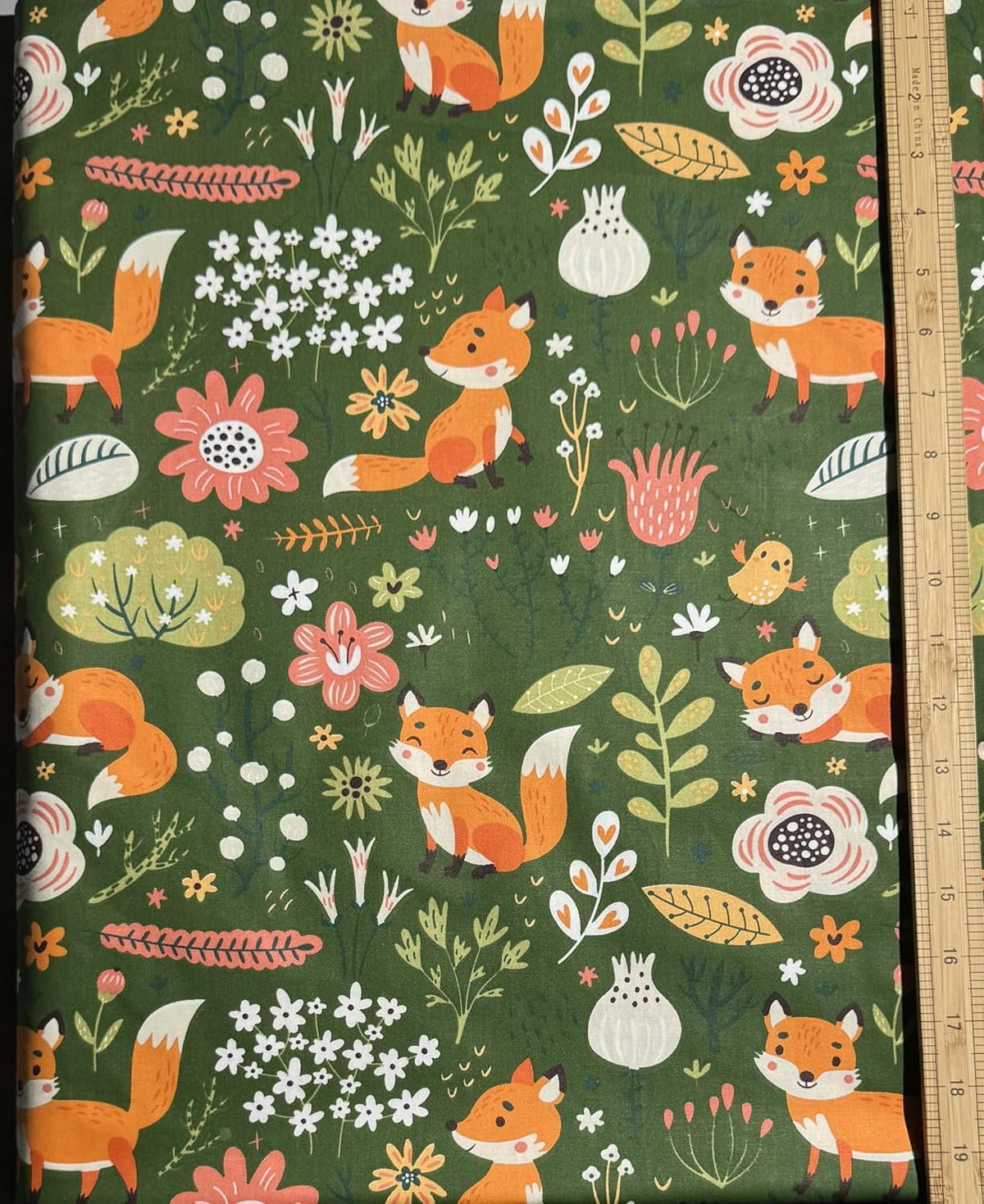 ZOOELAY Animal Fat Quarters, 9 Pcs 18" × 22", Cotton Fabric for