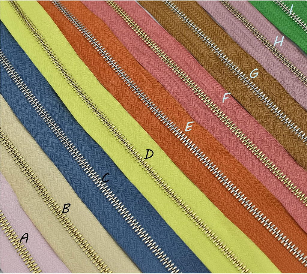 Colorful Zipper Tape - Mixed Nylon Coil Zippers Bulk #5 Sewing Zippers