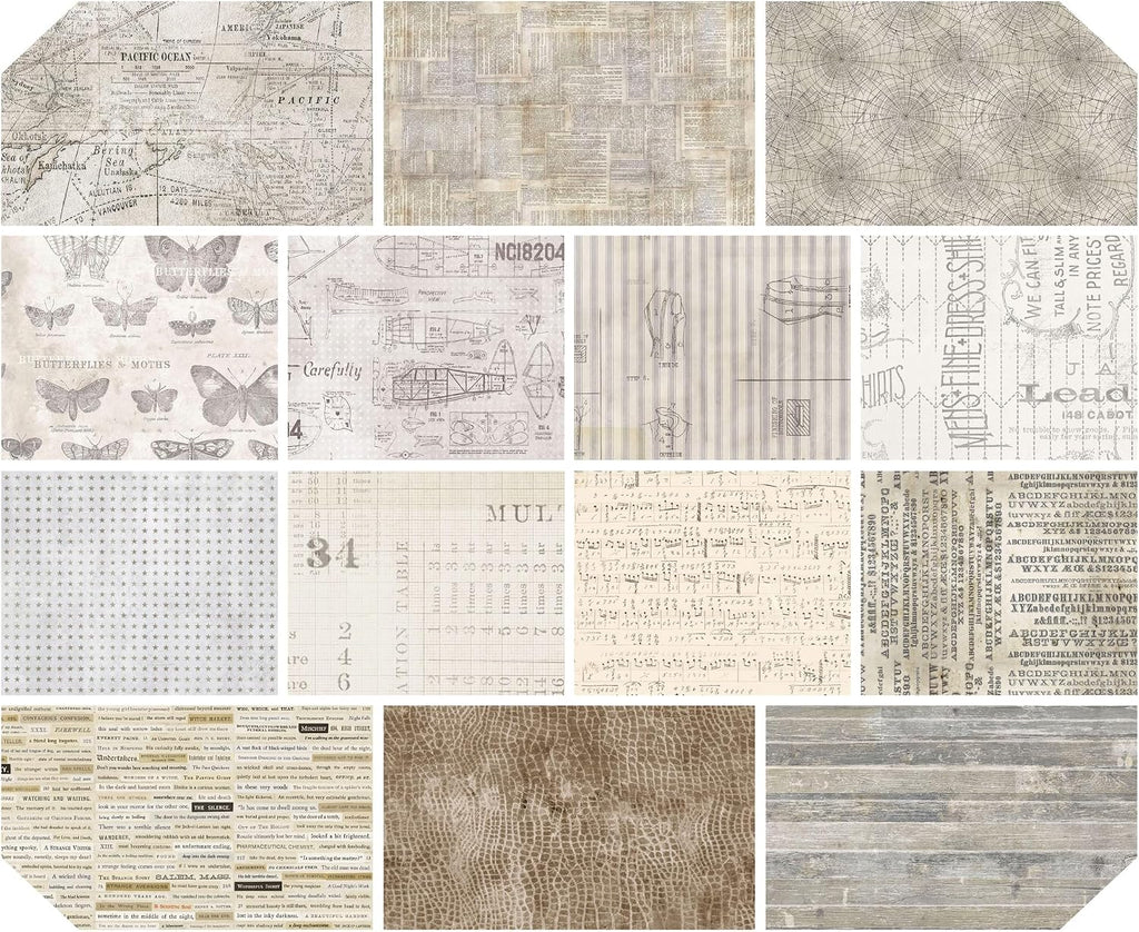 Tim Holtz Eclectic Elements Low Volume 14 Fat Quarters FreeSpirit