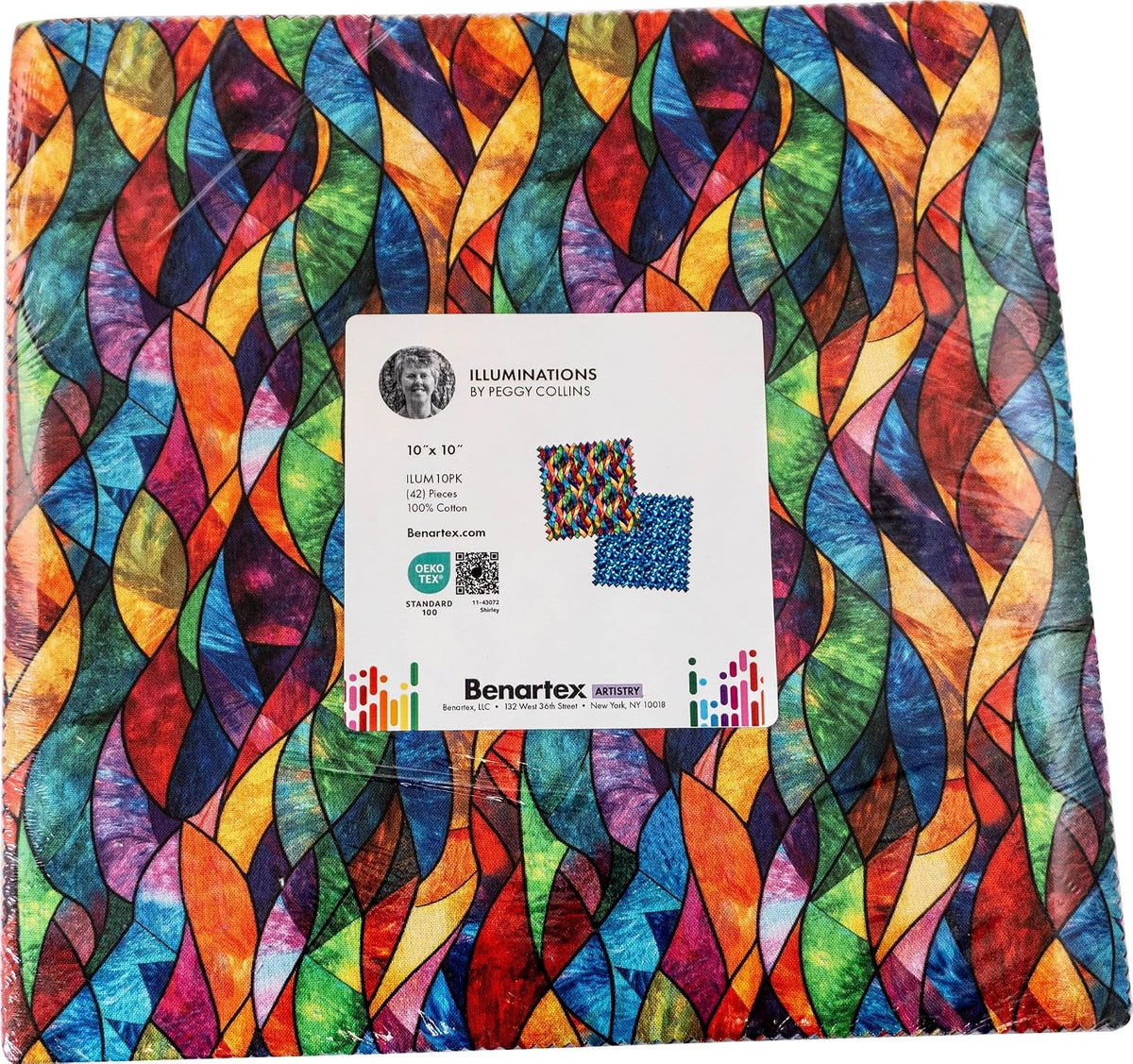Peggy Collins Illuminations 10X10 Pack 42 10-inch Squares Layer Cake