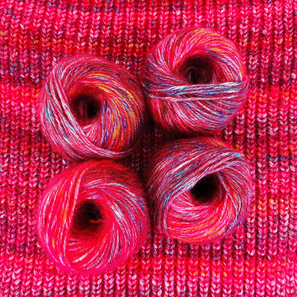 Luxury Variegated Wool Blended Yarn, 60% Polyester 20% Acrylic 10%