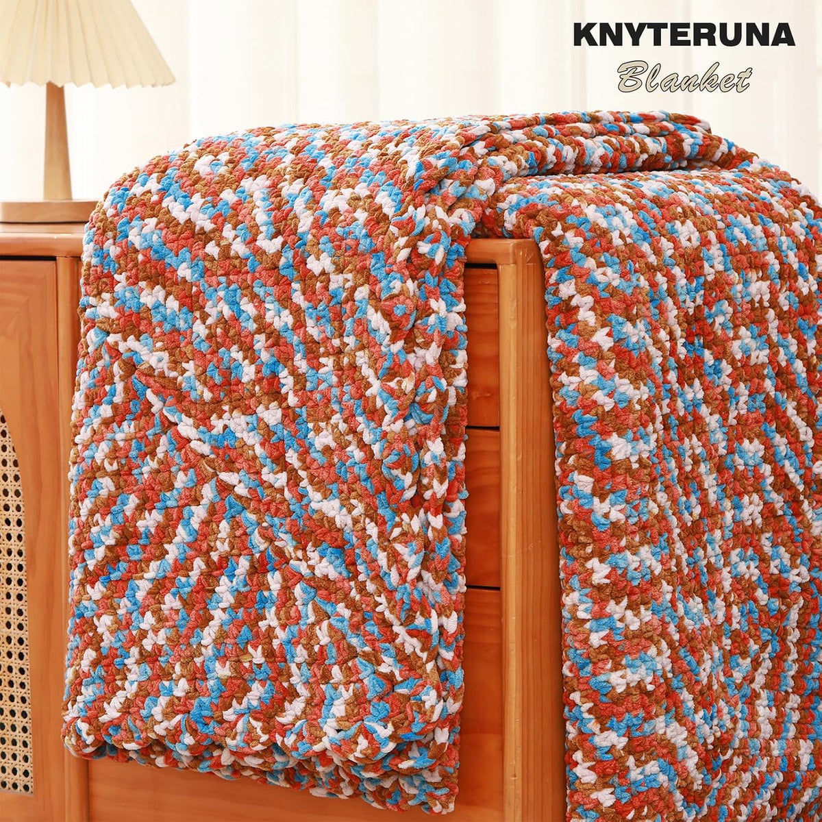 #6 Super Bulky Blanket Yarn for Crocheting - 4 Skeins