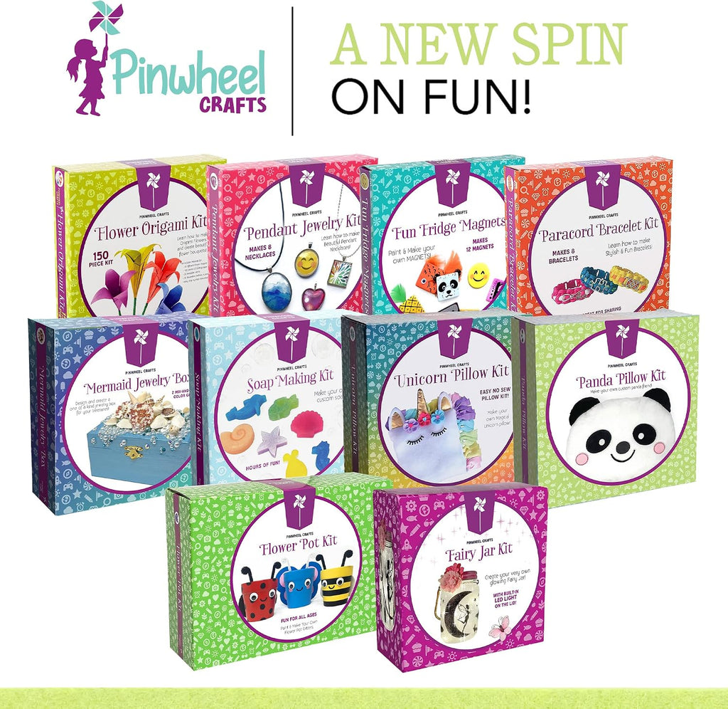 Pinwheel Crafts Beginner Sewing Kit for Kids 8-12 with DIY Panda