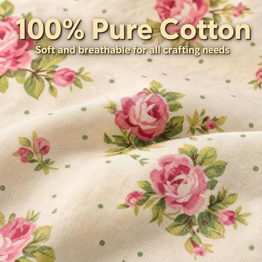 Nodsaw 10x10 Inch Cotton Fabric Squares, Precut Layer Cake, Christmas