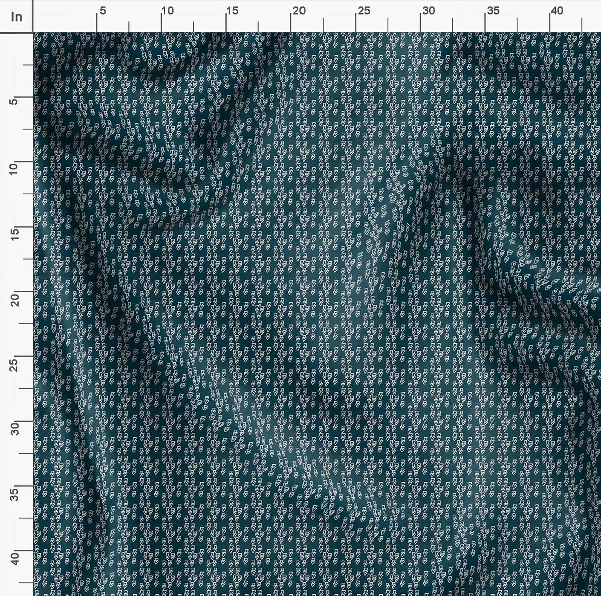 Soimoi Cotton Canvas Blue Fabric - by The Yard - 56 Inch Wide