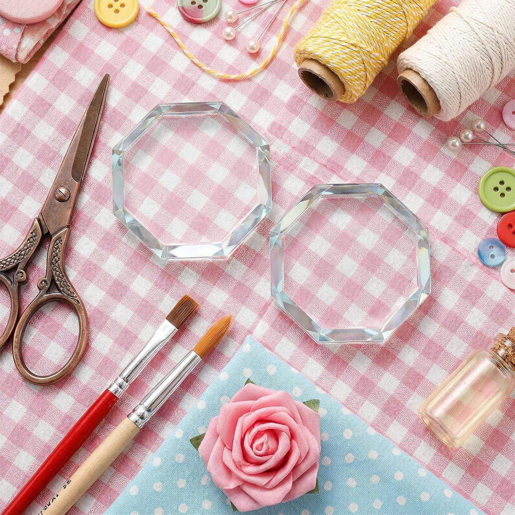 12 Pcs Glass Fabric Sewing Weights, Glass Pattern Weights Paper Weight
