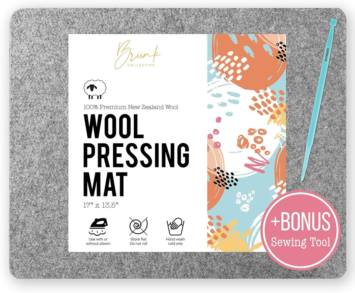 100% New Zealand Wool Pressing Mat - Portable Ironing Board Quilting