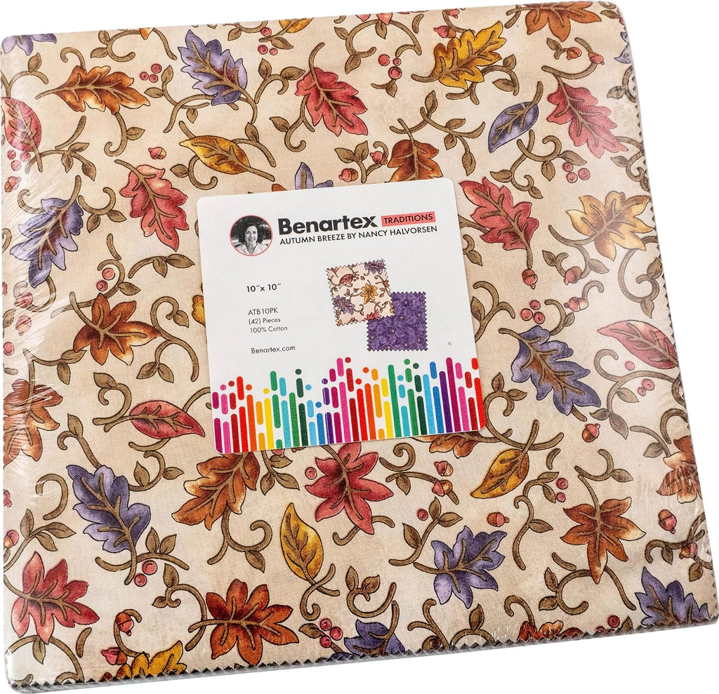 Benartex - Autumn Breeze 10x10 Pack by Nancy Halvorsen 42 pcs