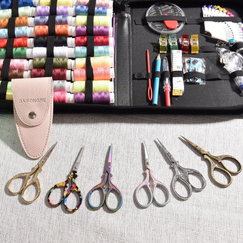 3.6 inch Small Sewing Scissors, Mini Scissors in a Pouch, All Purpose