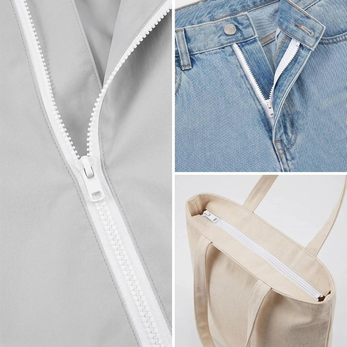 Sawoake 2PCS #5 22 Inch Separating Jacket Zippers for Sewing Coats