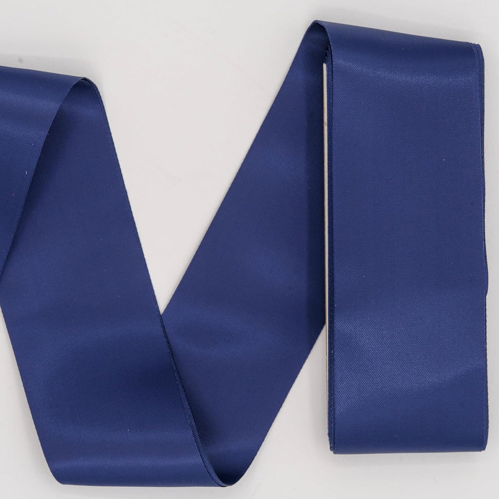 Navy Blue Satin Blanket Binding 2 Inch x 4.75 Yards - Pre-Folded 100%