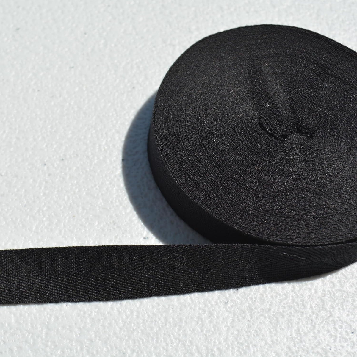Cotton Twill Tape 1/2 Inch Black | 100% Cotton Sewing Tape