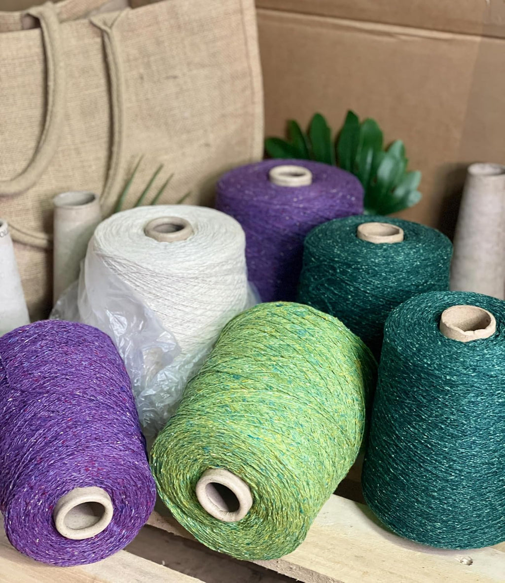 Tweed Silk Wool Blend Cone Yarn – 1 Sock Fingering Weight – Luxury