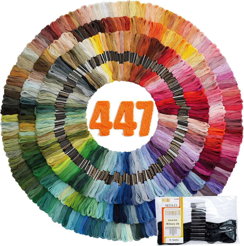 447 Colors Embroidery Floss Complete Set, Friendship Bracelet String