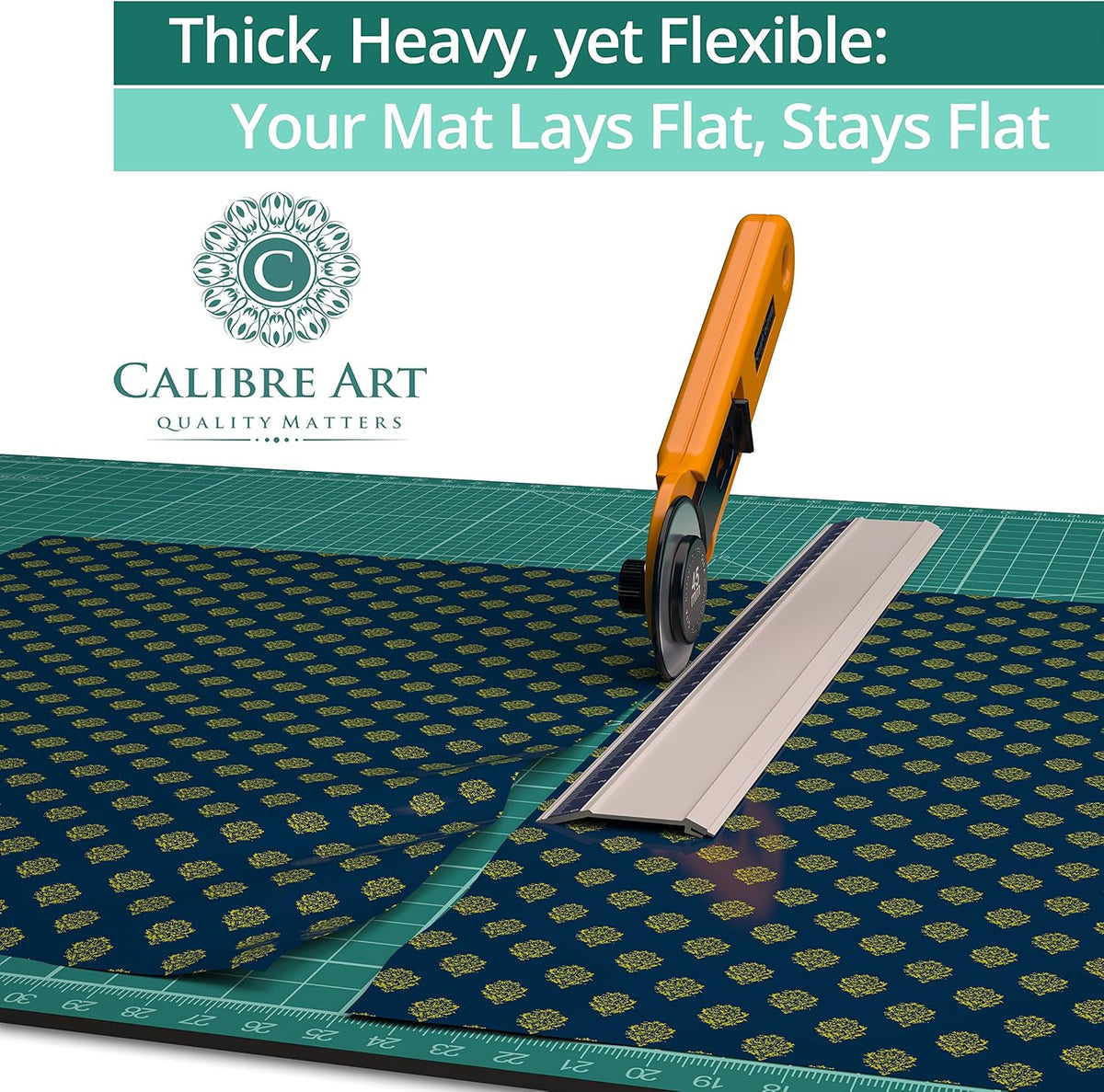 Calibre Art Self Healing Rotary Cutting Mat, Full 9x12, Scrapbooking