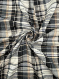 EOVEA 100% Cotton Flannel Fabric by The Yard | Brushed Plaid Tartan