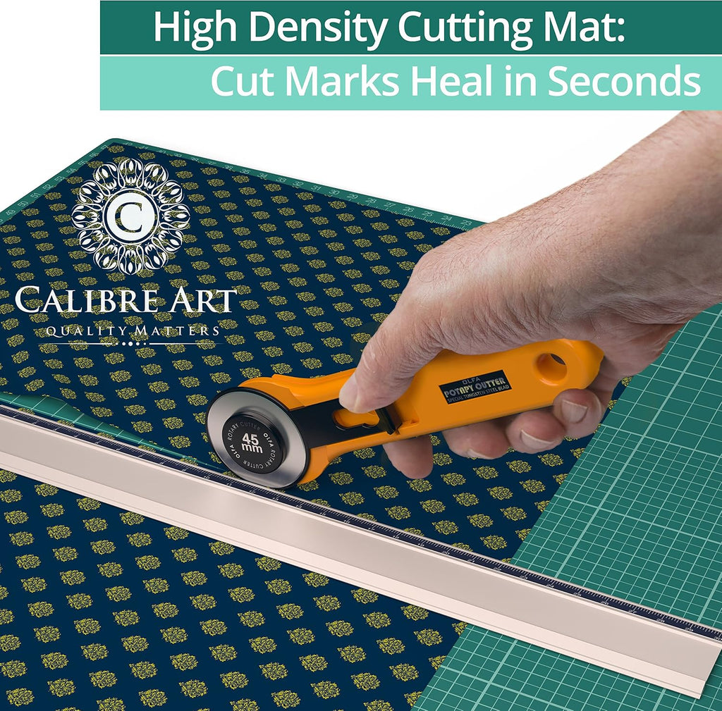 Calibre Art Self Healing Rotary Cutting Mat, Full 9x12, Scrapbooking