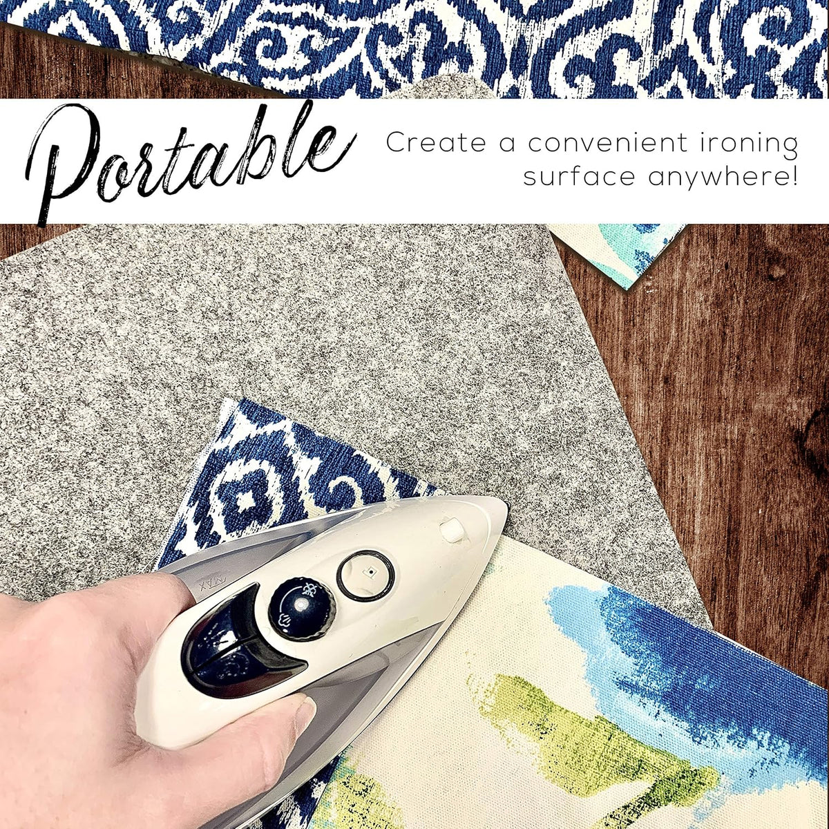 100% New Zealand Wool Pressing Mat - Portable Ironing Board Quilting