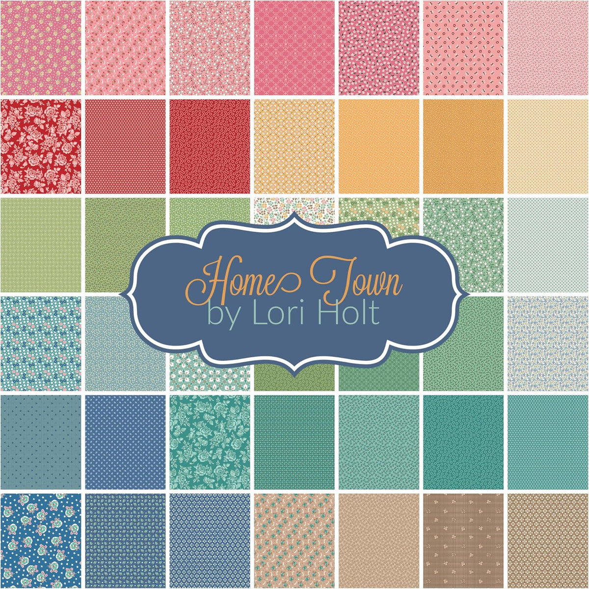 Home Town Fat Quarter Bundle (45 Pieces) by Lori Holt for Riley Blake