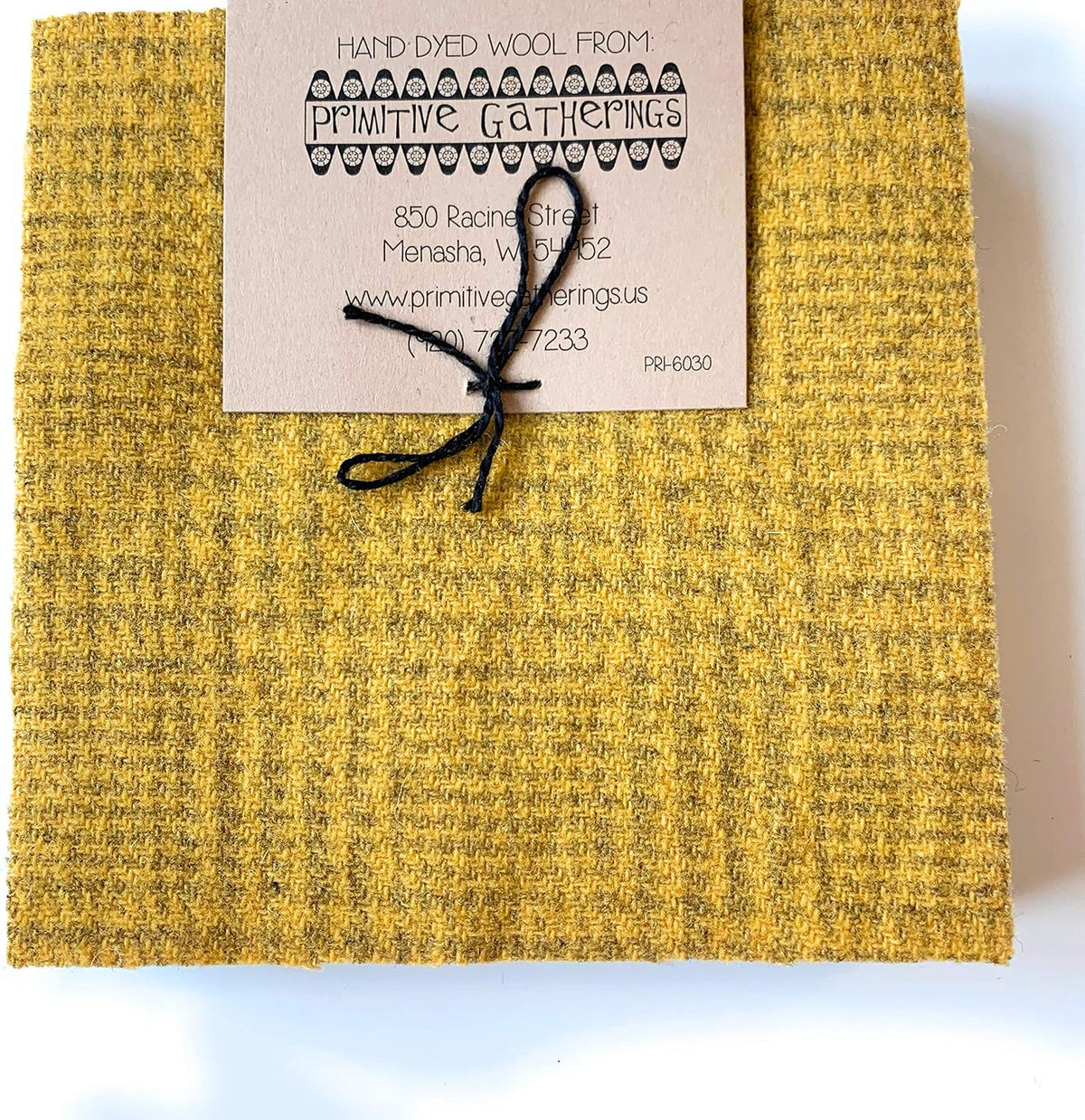 Primitive Gatherings Hand Dyed Wool Goldstar Charm Pack 10 5-inch