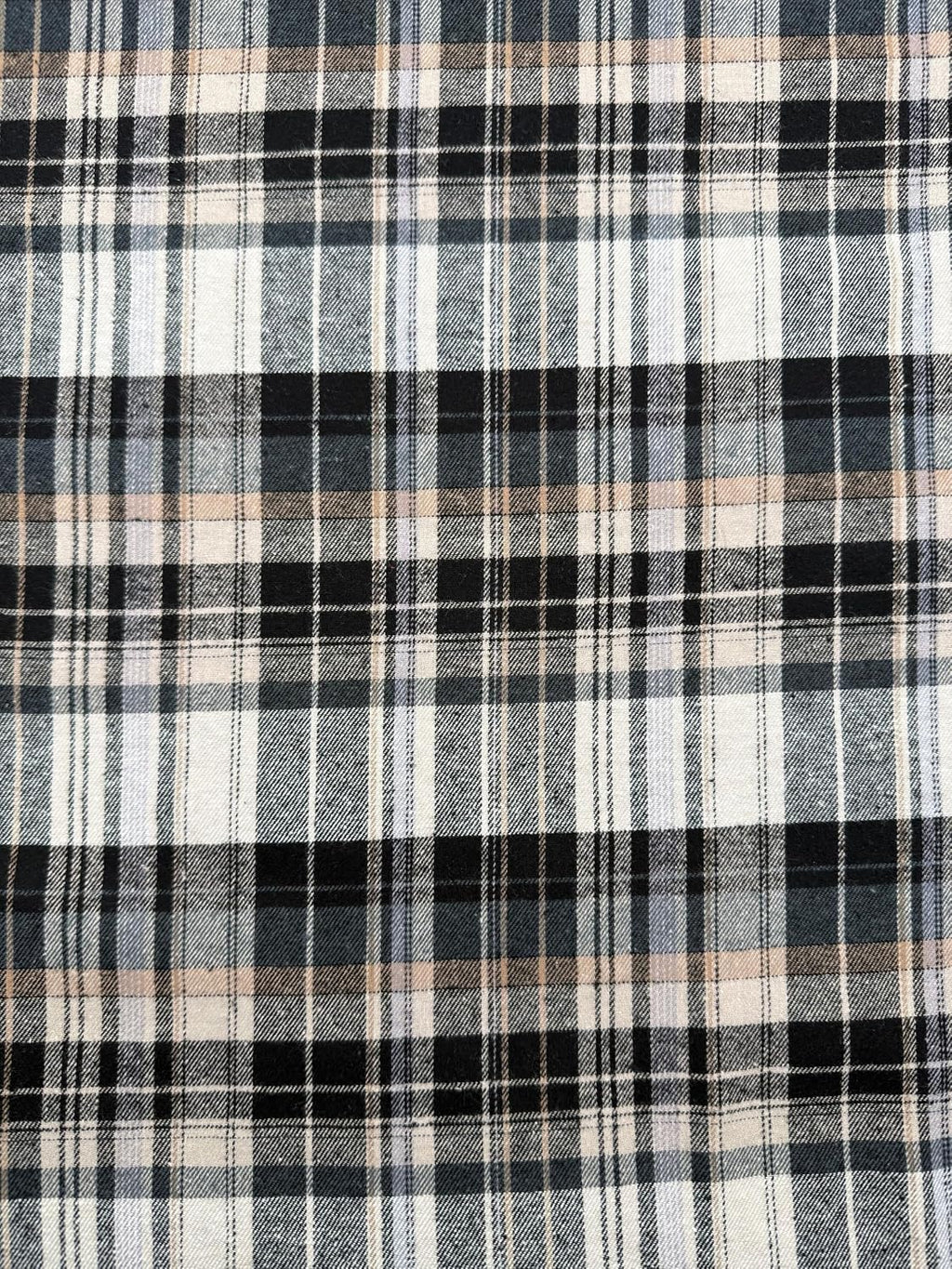 EOVEA 100% Cotton Flannel Fabric by The Yard | Brushed Plaid Tartan