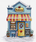 Luca-S counted cross stitch kit "Bakery", 17x20cm